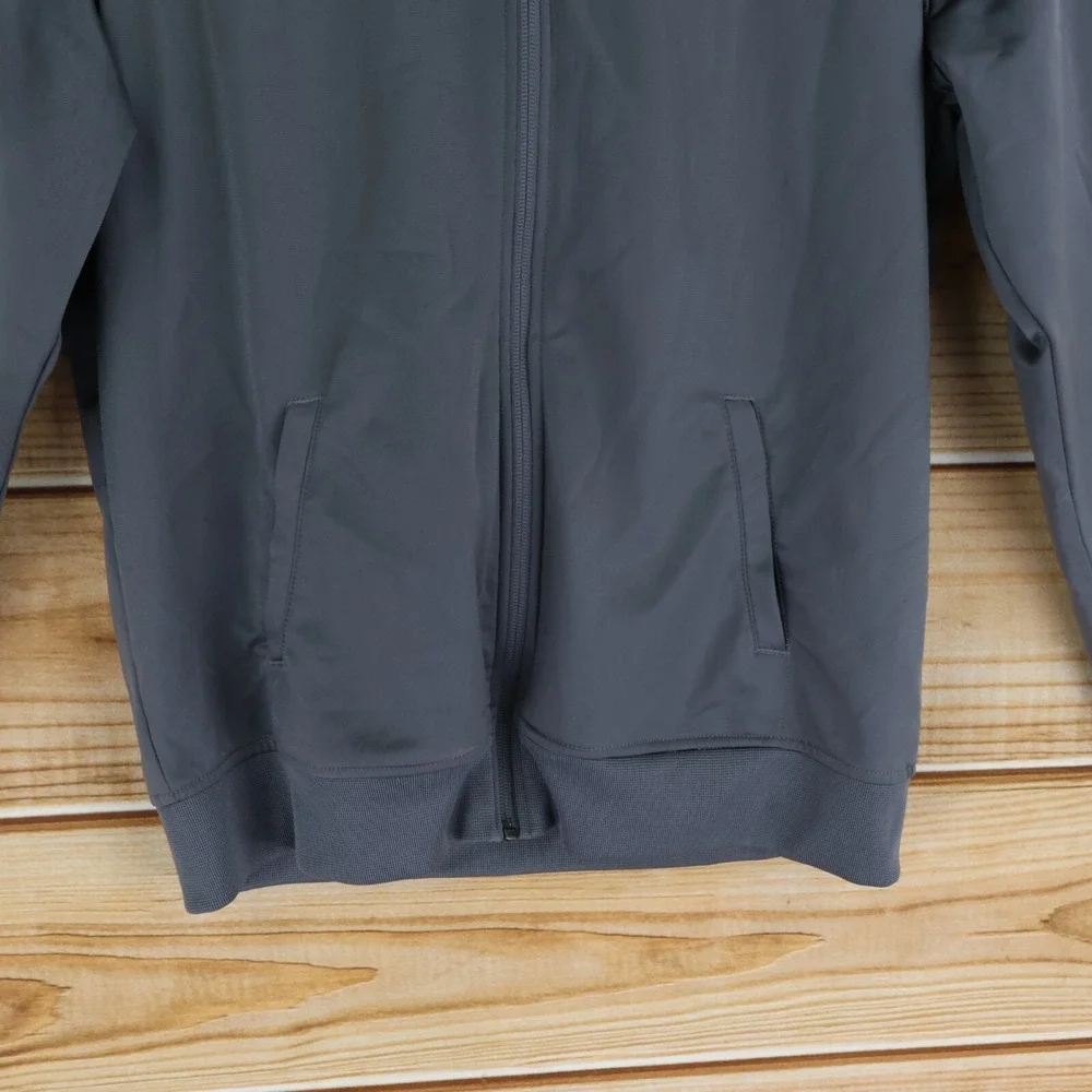 Adidas Activewear Jacket Kids Unisex Size‎ L Gray 100% Polyester Pockets
